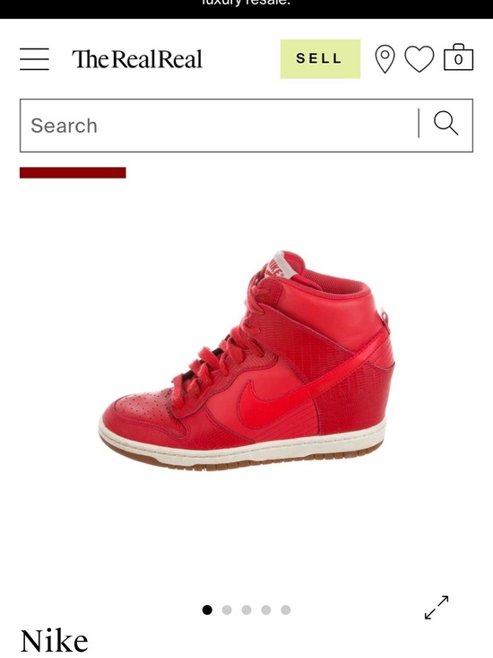 Nike Shoes - Nike Women’s Red High-Top Wedge Sneakers